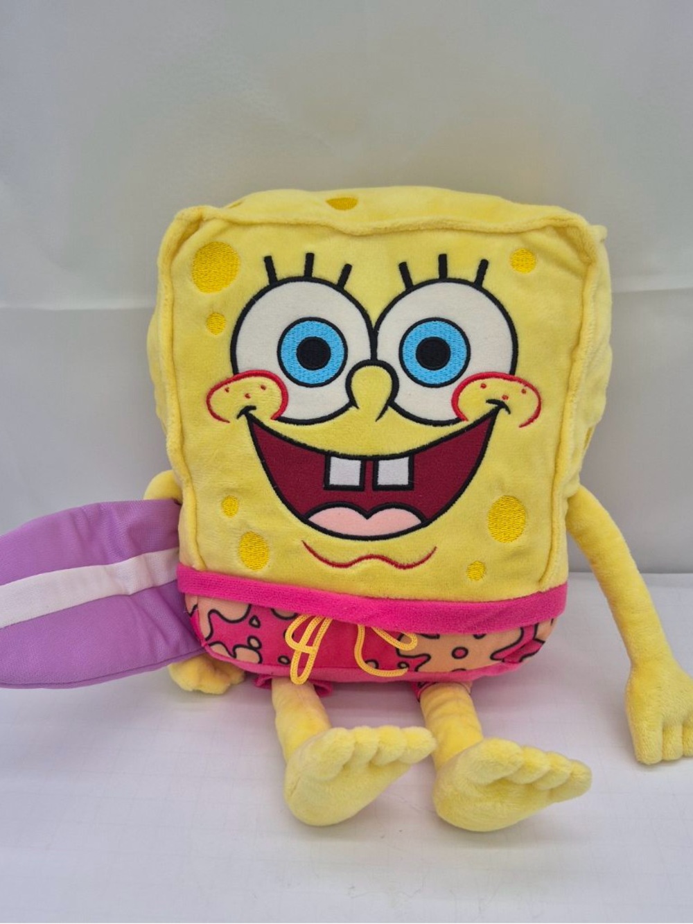 Rare SpongeBob SquarePants Summer Surf 13 13in Stuffed Plush Pillow Nickelodeon